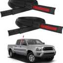 Roof Drip Molding Trim for Toyota Tacoma Double Cab 2005-2015Left & Right Side Black Rubber Weatherstrip Seal Replace 75551-04063 75552-04063