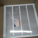 EZ-FLO 16 x 16 Inch (Duct Opening) Return Air Vent Cover for Wall or Ceiling, Solid Steel Return Air Grille, HVAC Vent Cover, White, 61641