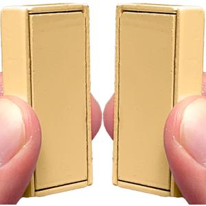 Magnetic Curtain Weights 24 Pack of Waterproof Magnets + Carrying Case, Great Home Decor for Bathroom, Shower, Liner, Flags, and Sheer, Heavy Duty Works Outdoor to Stop Wind (24 Pack, Beige)