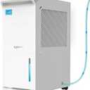 3,500 Sq.Ft Most Efficient Energy Star 2024 Dehumidifier with Pump, Vellgoo Max 60 Pint/D (Standard 35 Pint/D) Compressor Dehumidifier for Basement with Drain Hose, Intelligent Humidity Control
