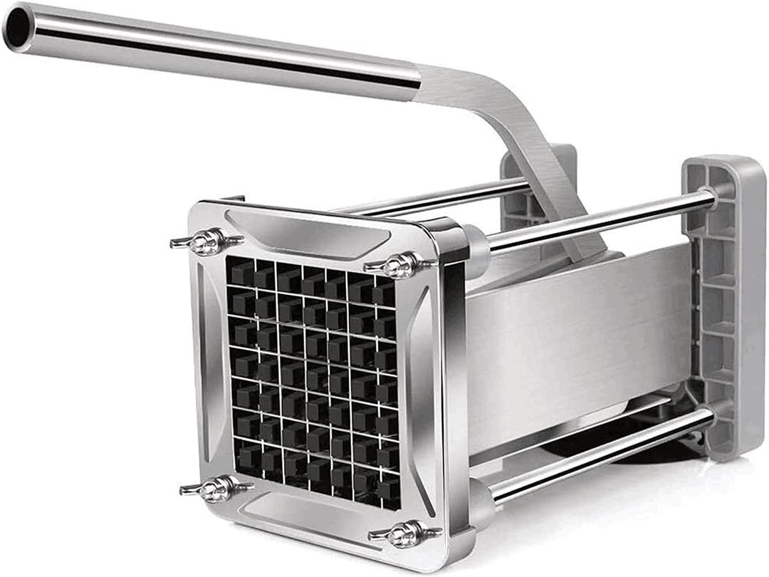 French Fry Cutter, CUGLB Professional Potato Cutter Stainless Steel with 1/2 Inch Blade Great for Carrot Cucumber Vegetable