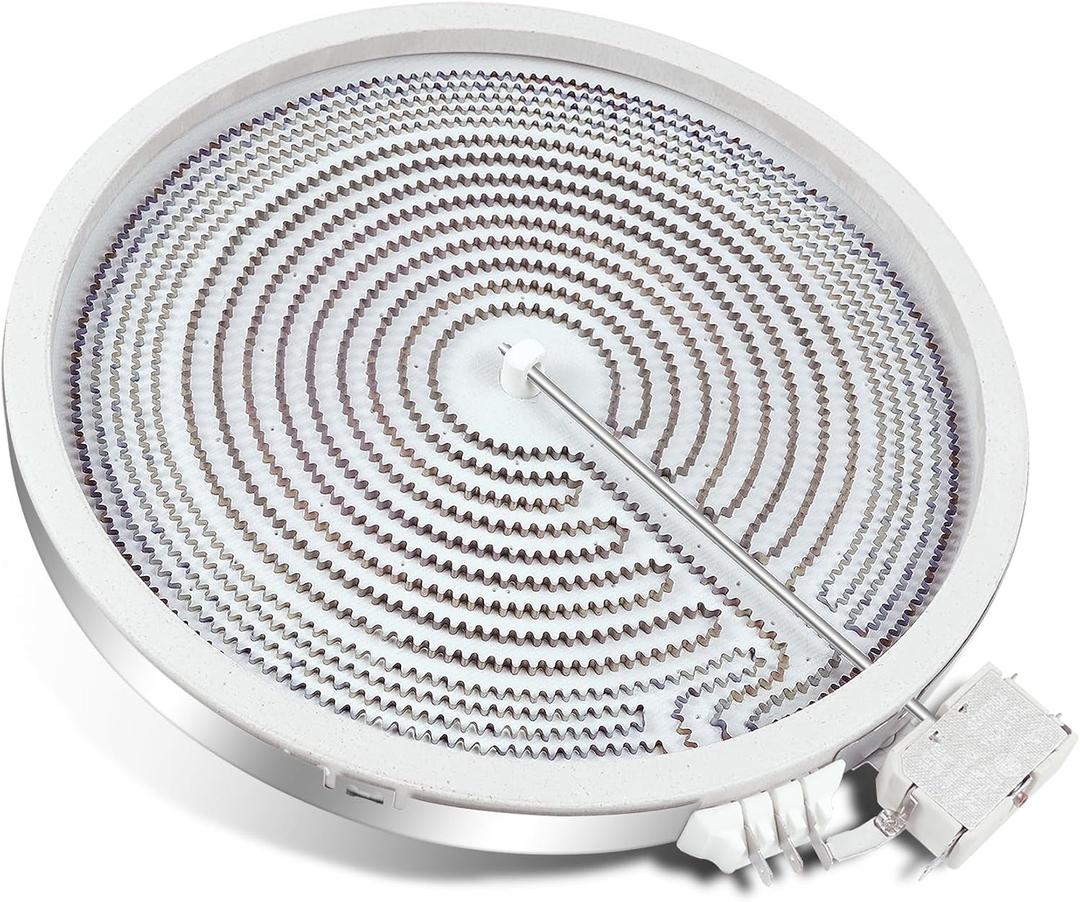 UPGRADED WB30T10130 12" Dual Haliant Surface Element Replacement for GE Stove, AP4344395 12"/9" Dual Radiant Surface Element, PS2321564 12 inch Burner Replace AH2321564 1474216