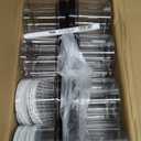 50 Pieces 4oz Plastic Jars with Lids Clear Round Cosmetic Container Empty Storage Jars for Makeup,Jewelry,Samples,Travel Storage