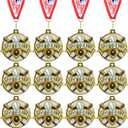 Ecation Medals with Neck Ribbons Sports Awards Medals Soccer Baseball Team Awards Softball T-Ball Flag Football Trophy Cheer up Favors for Sports Competitions Celebration Gift