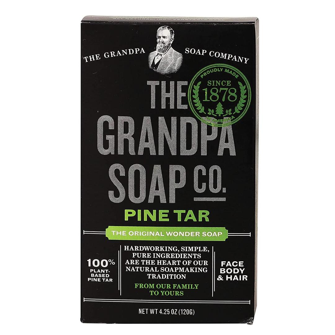 Grandpa's Soap Pine Tar 4.25 oz (Pack of 4) (4.25 Ounce (Pack of 4))