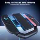 Grip Case Set for Nintendo Switch 2 Joy-Con 2025 Updated, 3-in-1 Switch 2 Controller Accessories Set, Perfect for Racing Game & 2 Player Games Compatible with Nintendo Switch 2 Grip Controller