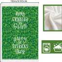 XCHI Green Shamrocks Clovers Cats Happy St. Patrick's Day Kitchen Towels Dish Towels 18x26 Inch Home Kitchen Decorations Hand Towels Set of 2 Drying Dishcloth