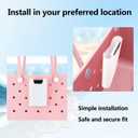 2 x Silicone Phone Holder for Bogg Bags, Attachment for Beach Bags, Phone Holder for Bogg & Similar Beach Bags, Compatible with Most Mobile Phones, Light Pink