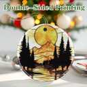 Mountain Sunset Ornament, Christmas Ornament  Christmas Tree Decor, Holiday Decoration, Stocking Stuffer, Festive Gift Idea, Gifts for Nature Lover, Friends, and Family