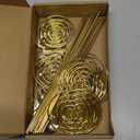 Therwen 20 Pcs Metal Table Numbers 1-20 Table Numbers for Wedding Reception 12 Inch Stainless Steel Party Desk Figure with Sturdy Holder Base for Banquet Wedding Party Event Catering(Gold)