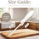 COOK WITH COLOR Electric Knife, 100W Power, Dual Stainless Steel Blades for Precise Cutting, Ergonomic Handle, Low Noise and Vibration, Ideal for Bread, Meat, and Vegetables, Cream