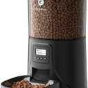 PETULTRA Automatic Cat Feeder: 4L Timed Cats Food Dispenser Programmable 16 Meal for Cat and Small Medium Dog Auto Pet Feeder Easy to Set Up Dual Power Supply with Desiccant Bag| Detachable Washable