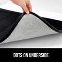GORILLA GRIP Memory Foam Bath Mat, Soft Absorbent US Designed Bathroom Rug, Gripping Dots Machine Washable Bathmat, Cushioned Floor Mats, Shower Sink Rugs Room Dcor Accessories, 30x20 Black