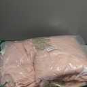 AIKASY Toddler Bedding Set 4 Pieces Super Soft Comforter Set, Shabby Boho Bohemian Design for Boys and GirlsRuffle Fringe Comforter, Flat Sheet, Fitted Sheet and Pillowcase- Coral Pink