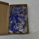 24 Pcs Bottle Opener Keychain Bulk Bottle Beer Opener Keychain 3.27" Stainless Steel Corkscrew Waiter Corkscrew Key for Bar Party Wedding Bartender Home Favors Gifts (Blue)