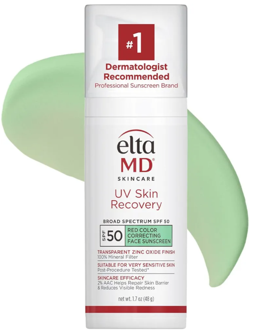 EltaMD UV Skin Recovery Face Sunscreen with Zinc Oxide, All Mineral, Safe for Sensitive Skin SPF 50