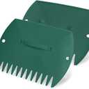 GardenHOME Leaf Scoops Hand Rakes, Large Leaf Grabbers for Yard Work and Garden Use, Clear and Collect Garden Rake, Leaf Scooper and Claws for Leaves, Lawn Debris, and Trash Cleanup, Green