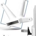 3IDEE VESA Adapter Compatible with HP Monitor (22f, 22es, 22ea, 24f, 24fw, 24es, 24er, 24ea, 27f, 27fw, 27es, 27er, 27ea) - Including Screw Set - 75x75 mm (White)