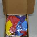 JOYYPOP Carnival Balloon Arch Kit with 123pcs Red Blue Yellow Rainbow Latex Confetti Balloons for Birthday Party Decorations