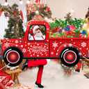 Panelee Christmas Truck Photo Props Xmas Gifts Truck Selfie Frame Backdrop Banner Merry Christmas Car Backdrop Decorations for Door Wall Yard Holiday Birthday Party Favors Supplies