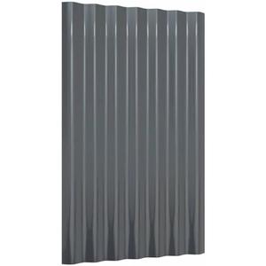 vidaXL Roof Panels 1 pcs Galvanized Steel Anthracite 23.6" x14.2