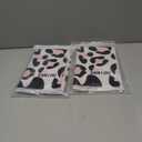 2 x Magic Self-Adhesive Cosmetic Makeup Storage Bag for Travelling, Protectable Travelling Organizer, Easy-Packing Cosmetic Bag Magic Patch Cloth, Camera Lens Protection Wrap, Camera Bag, (Pink Leopard)