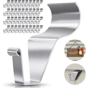 Antimbee Vinyl Siding Hooks Hanger,40 Pack Heavy-Duty Stainless Steel Siding Hooks No Hole Siding Hanging Hanger for Hanging on Patio,Vinyl Siding Clips Applicable to Outdoor or Holiday Decoration