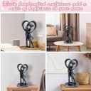 Anniversary Wedding Gifts, Love Ornament for Couple, Romantic Couple Sculptures, Abstract Resin Statues for Home Decor, Valentines Statues Decor for Desk Office, Valentines Gifts for Women Wife