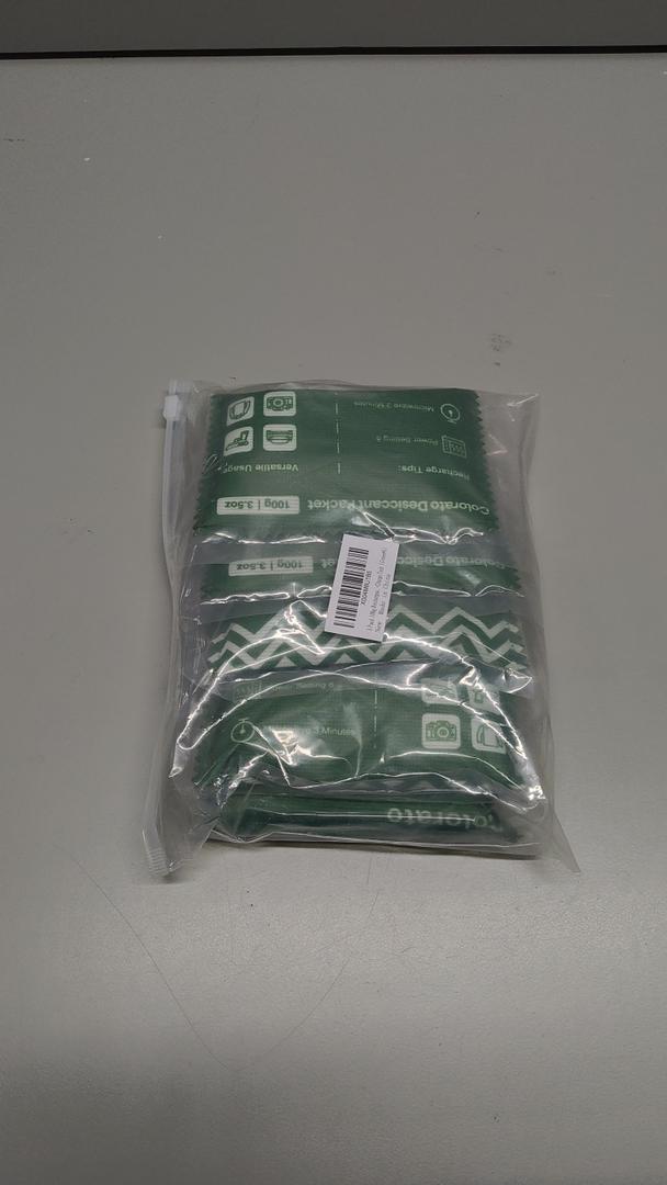 5 Pack 100g Rechargeable Silica Packets for Storage | afe Dehumidifier/RV Storage/Moisture Absorber for Seasonal Closets | Silica Packets for Moisture Control | Color-Charge Tech（Green*5）