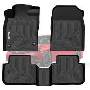 orealtrend Car Floor Mats Liners Compatible with Acura Integra 2023-2025 & Civic 2022-2025 Sedan/Hatchback/Si/Sport (Not for Hybrid) All Weather Front Rear Vehicle Carpet Custom Fit Anti-Slip