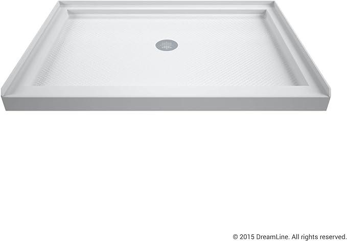 Dreamline DLT-1132420 Slimline Single Threshold Shower Base 32' x 42' x 2 3/4' in White - Center Drain