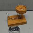 Perpetual Motion Machine, Kinetic Art Perpetual Motion Device Desk Toy, Science Physics Gadget for Office, Desktop Decoration Toys (Wood Grain)