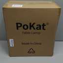 PoKat 23" Modern Ceramic Table Lamp Set of 2 for Living Room White Desk Lamps for Bedroom Farmhouse Bedside Nightstand Lamp House Warming Gifts New Home Decor End Table Lamps Gifts for Women Mom Beige