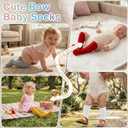 Toddler Girls Knee High Socks Soft Cotton Ruffle Long Tube Socks For Preemie Infant Newborn Toddler