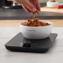 KitchenAid KQ914BA Digital Glass Top Kitchen and Food Scale, 11 lb Capacity, Measures Liquid & Dry Ingredients, Rotating Knob, Precise Results for Baking, Cooking, Keto and Meal Prep, Tare, Black