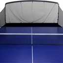 Carbon Fiber Table Tennis Ball Catch Net - Practice Net Attaches to Ping Pong Table for Ball Collection During Table Tennis Robot, Serve or Multi-Ball Training