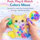 9 x Sean's Choice Color Sorting Toys for Toddlers, Roadtrip Travel Essenstial Fine Motor Autism Fidget Preschool Classroom Activities for Kids Easter Basket Stuffer (Cat)