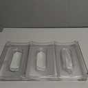 LARGER Compartment - Stackable Water Bottle Organizer Holder - for Stanley & Others' Large Tumbler - Clear Wine Rack, Cup Bottle Holder for Cabinet Home Countertop Fridge Pantry Shelf, 2 Tier Hold 6