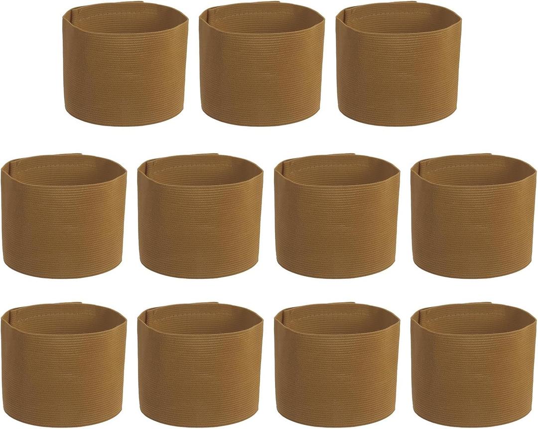 PATIKIL Soccer Captain Armband, Captain Arm Bands for Soccer Elastic Captain Arm Band Sports Captain Armband (Coffee)