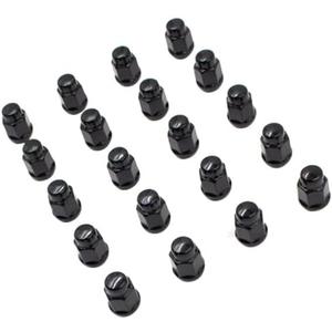 Coyote Accessories 56K548BLK - Black Cone Seat Acorn Bulge Lug Wheel Installation Kit W/o Valve Stems