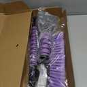 OUSHASAA 44" Ice Scraper and Snow Brush for Car Windshield with Extendable, 360 Pivoting, Soft Bristle Head, Foam Grip, for Car, Truck, SUV Window Tool (Purple)