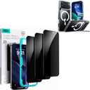 ESR for iPhone 17 Pro Case with Stand&ESR 3 Pack for iPhone 17 Pro Privacy Screen Protector