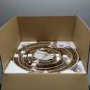 DORESshop 8-Light Boho Rattan Chandelier for Dining Room, 5-Tier Hand-Woven Brown Farmhouse Chandelier, Adjustable Height, Wicker Rattan for Dining Room, Kitchen Island, Living Room, 25.6