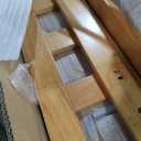 DELAVIN Queen Bed Frame with Headboard, Wood Platform Bed Frame, Farmhouse Style Bed Frame Queen Size with Slats Support, Malaysian Oak, No Box Spring Needed, Easy Assembly, Rustic Pine, 84.65"L x 61.81"W x 37.8"H