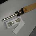 EXCLUSIVE HOME Rings 1" Curtain Rod and Coordinating Finial Set, Matte Silver, Adjustable 36"-72"