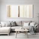 Neutral Wall Art Brown And White Wall Art Decor Artwork for Walls Large Wall Art Prints Modern Minimalist Wall Art Canvas Art Wall Decor 24"X48" for Living Room Bedroom Office Decor
