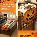 2 x Boo Ghost Halloween Table Runner - 13"72" Plaid Halloween Table Runner with Ghost Pumpkin Black Cat Bat for Fall Festive Decor, Seasonal Fall Decorations for Home Dining Room Kitchen Party