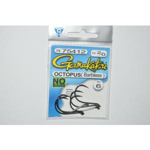 Gamakatsu octopus hook barbless safe size 2/0, 2 pack 