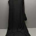 OFEEFAN Women's Maxi Dresses Summer Spaghetti Strap Dress with Pockets (XX-Large, Aablack)