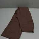 Maxbee Flare Yoga Pants with Pockets for Women, V Crossover Flare Leggings Tummy Control, High Waist Bootcut Yoga Leggings (Brown, S)
